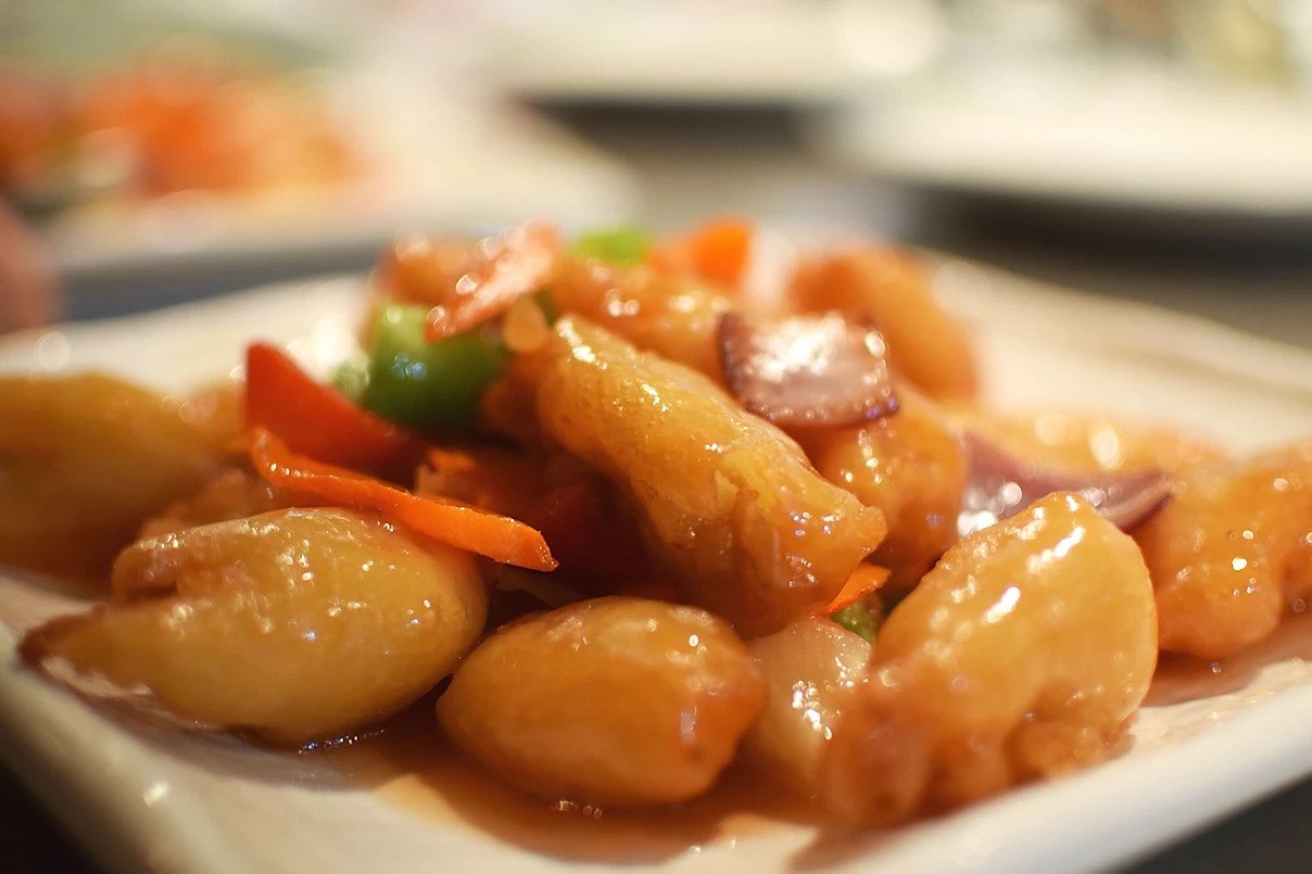 Sweet and sour shrimp